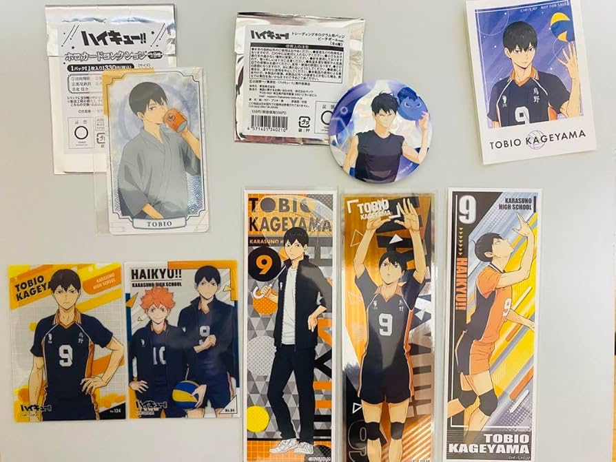 ハイキュー！！ 影山飛雄 グッズセット 全て原作絵 缶バッジ ポスト