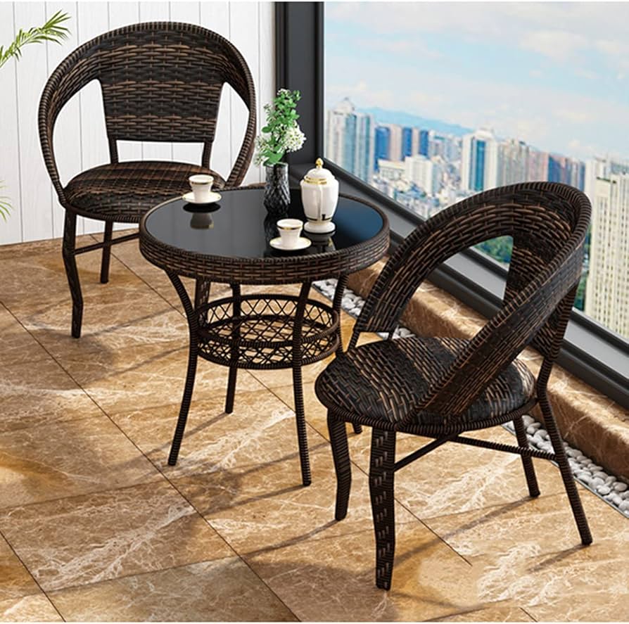 Amazon｜小さなテーブルと椅子、庭のテーブルと椅子の組み合わせセット