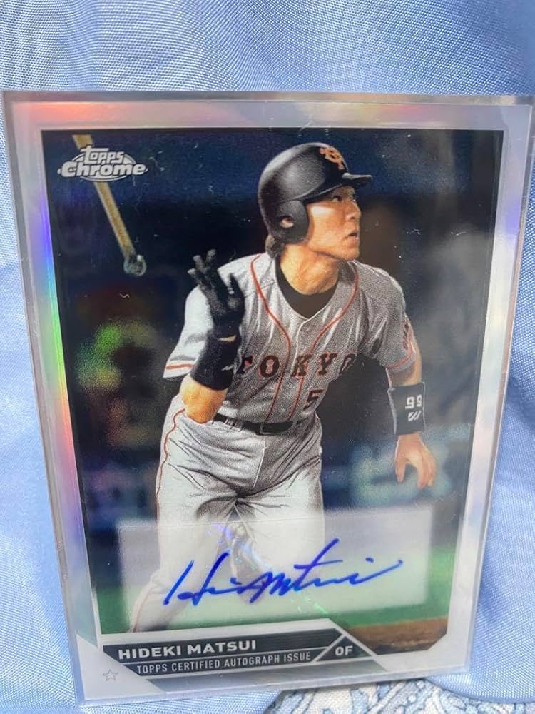 松井秀喜topps chrome npb2023世界25枚限定サインカード