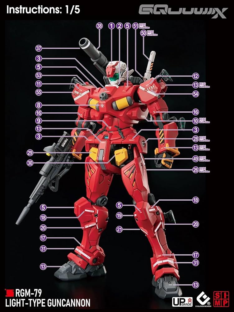 Amazon | (HG 1/144 GQuuuuuuX 軽キャノン/セイラ専用軽キャノン用) HG