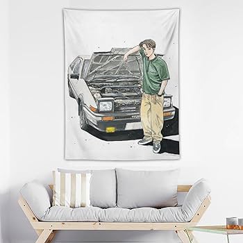 Amazon.co.jp: Lisianthus頭文字d イニシャルd タペストリー 壁掛け絵