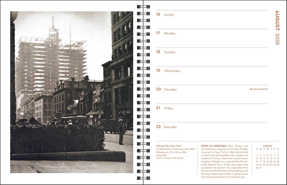 New York in Art 12-Month 2026 Engagement Calendar: The