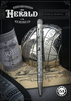 Amazon | Retro 1951 Tornado Popper「The Herald」限定版ペン | 水性