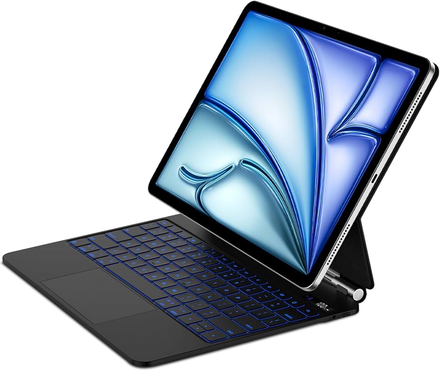 Amazon.com: GOOJODOQ Magnetic Keyboard Case for iPad Air 13 inch