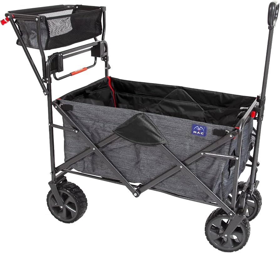 Amazon.co.jp: MacSports 折りたたみ式カート キャスターとハンドル