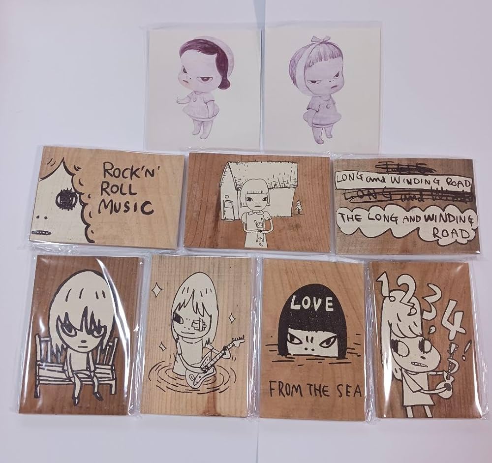 奈良美智☆りんご箱ポストカード☆全7種セット