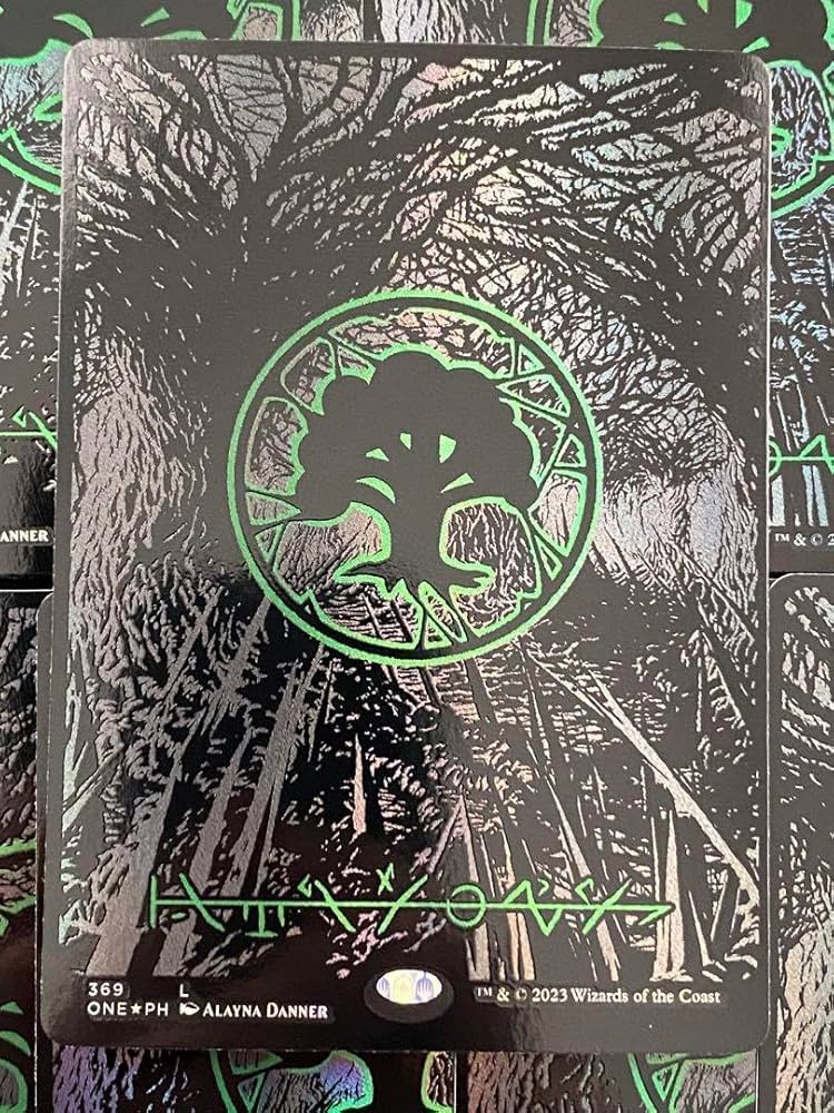 オイルスリックfoil 土地 各4枚 計20枚 +オマケ mtg オイルスリックfoil