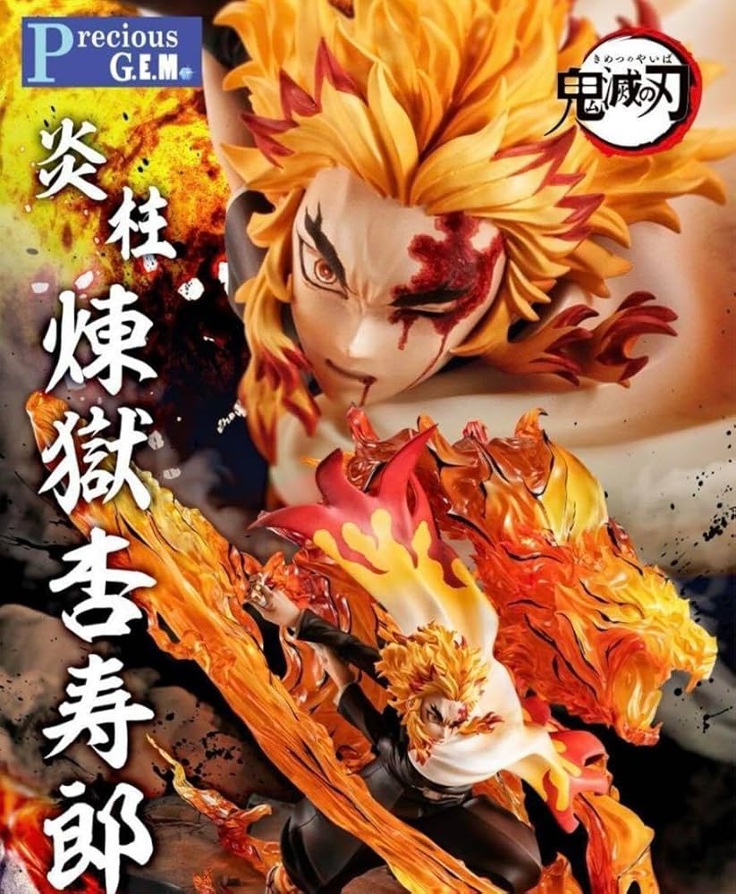 開封品】煉獄杏寿郎 フィギュア炎の呼吸伍丿型「炎虎」/上弦の参猗窩座