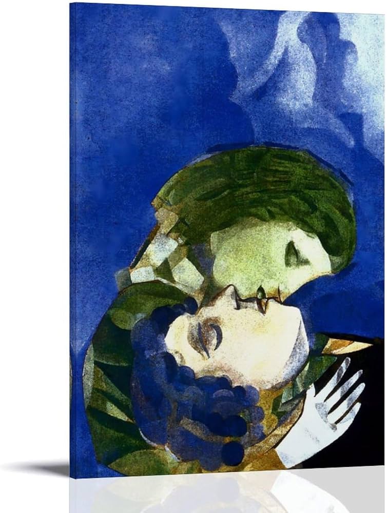 Amazon.co.jp: マルク・シャガール 二人の恋人ポスター 1916年にマルク