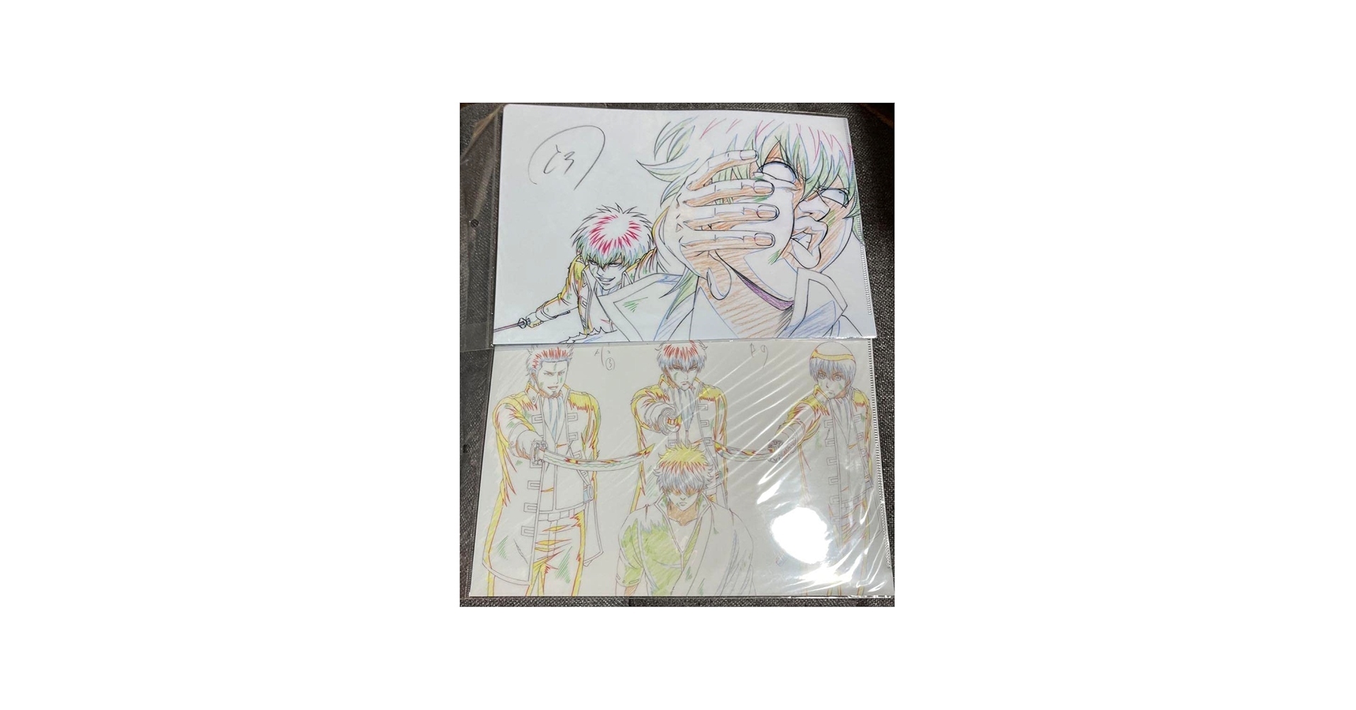 Amazon.co.jp: 劇場版 銀魂 原画クリアファイル 坂田銀時 土方十四郎