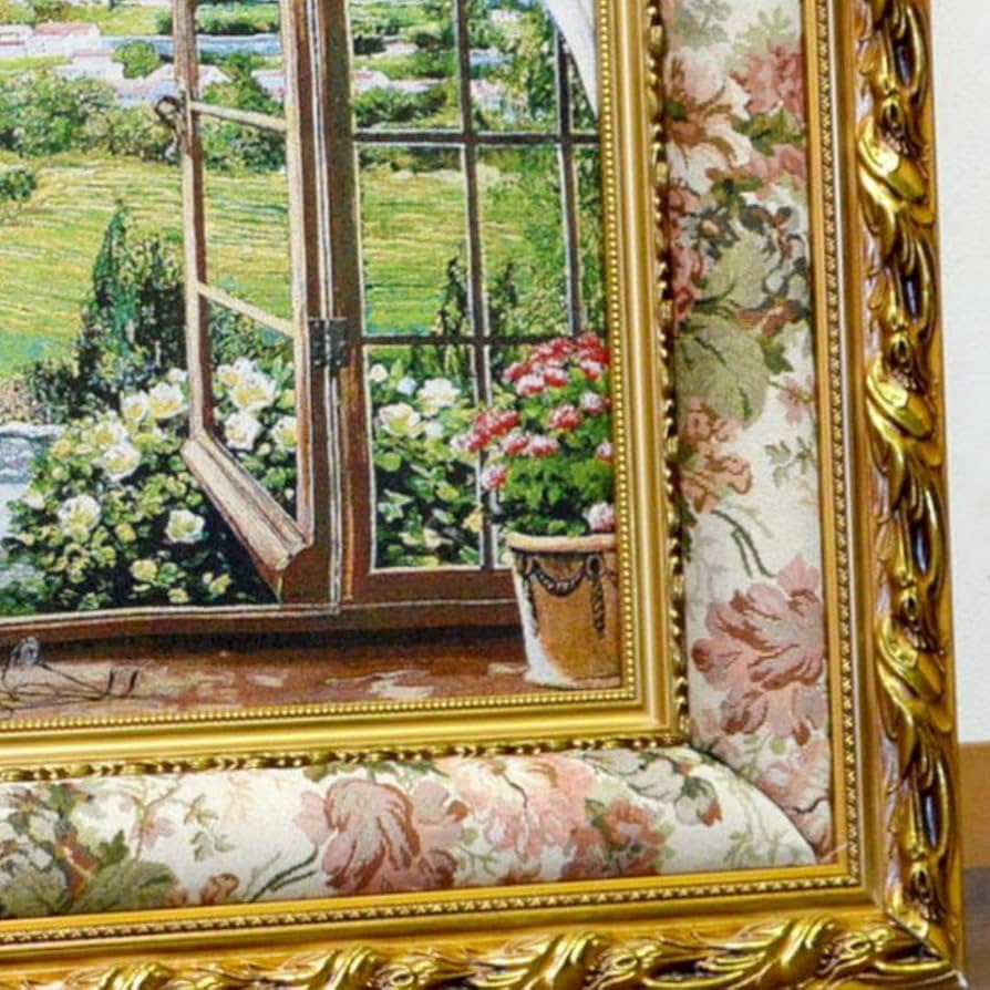 絵画、日本画、SM号、コスモス、春、真作、額縁、片岡珠子、五味悌四郎