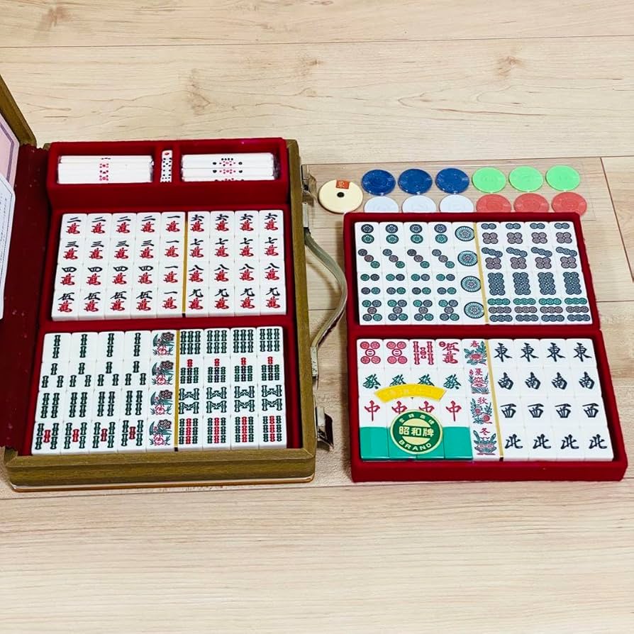 ミズノ丸一 金星 麻雀牌 背緑 三枚羽一索 貴重 麻雀牌 点棒 サイコロ