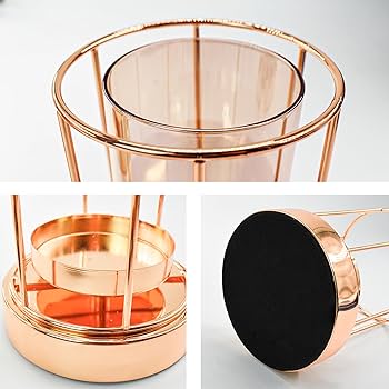 Amazon.co.jp: MrMrKura ゴールド キャンドルホルダー ガラス製 2個