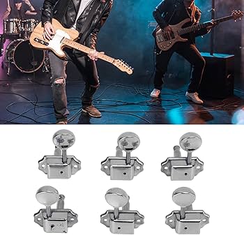 Amazon.co.jp: クルーソンタイプ ギターペグ、スタンダード軸 ニッケル