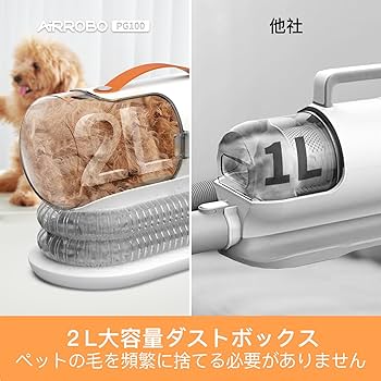 Amazon.co.jp: AIRROBO 犬 バリカン ペット用バリカンセット 12000Pa