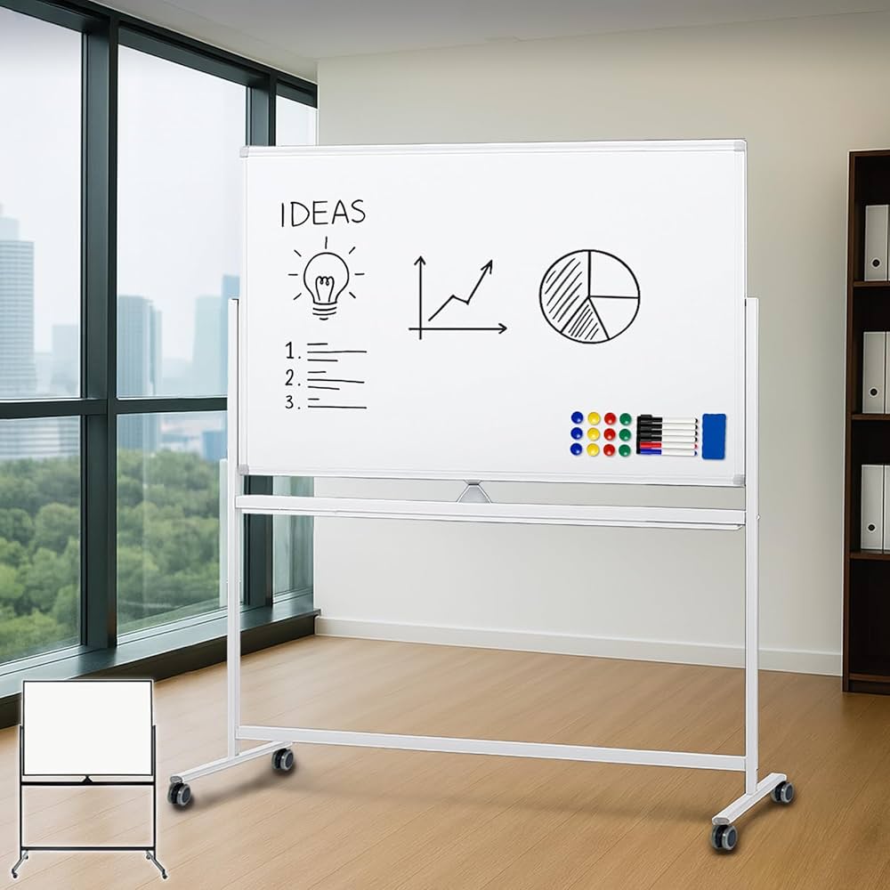 Amazon | 【1200mm×900mm】SKK ホワイトボード 【個人宅配送可】 自立