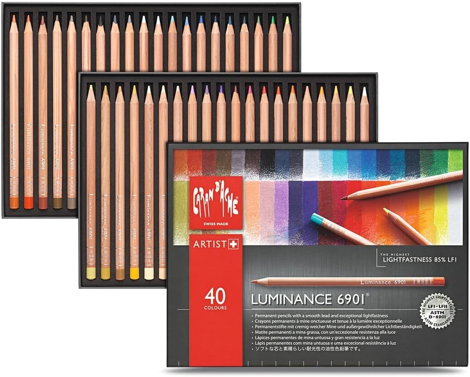 Caran D'ache Luminance Colored Pencil Set of 40 (6901.740) | eBay