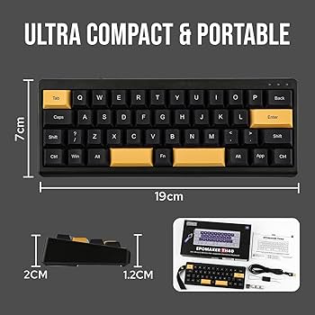 Amazon | EPOMAKER TH40 40%レイアウト VIAメカニカルキーボード