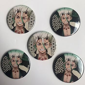 dr.stone 石神千空 石の宴 ホログラム缶バッジ 10個 f Amazon.co.