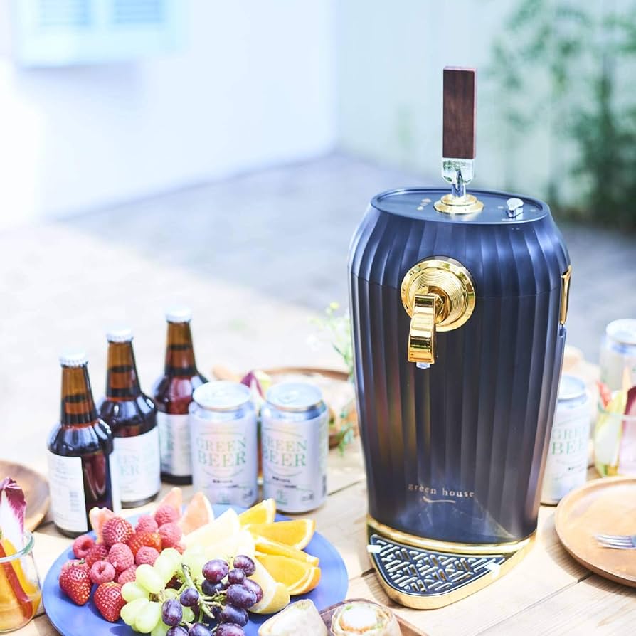 Amazon｜グリーンハウス ビールサーバー ブラック 500ml 350ml 330ml