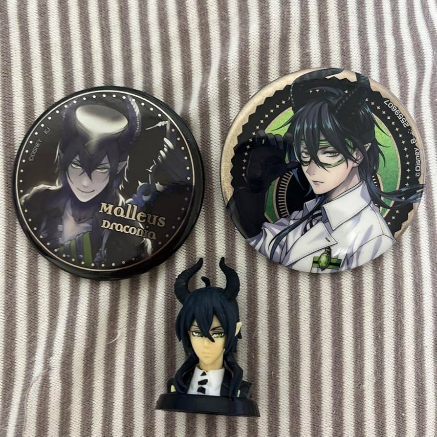 ツイステ マレウス カプ缶 缶バッジ 寮服 ツイステ マレウス 寮服 缶