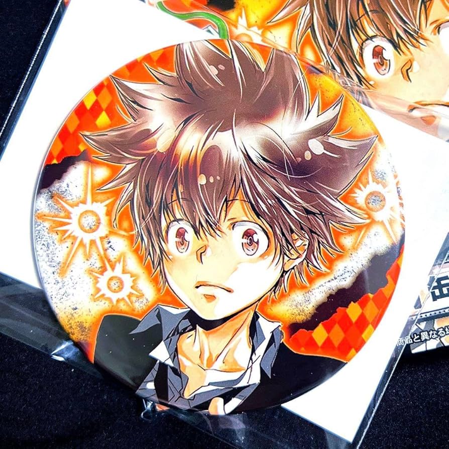 家庭教師ヒットマンREBORN! コレクション缶バッジ 沢田綱吉 家庭教師