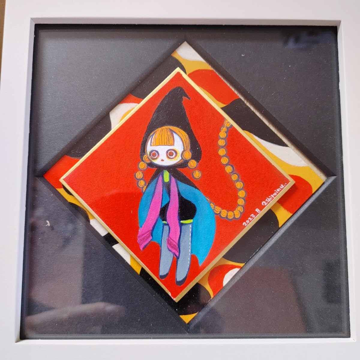 劇団イヌカレー2白犬直筆イラストまどか