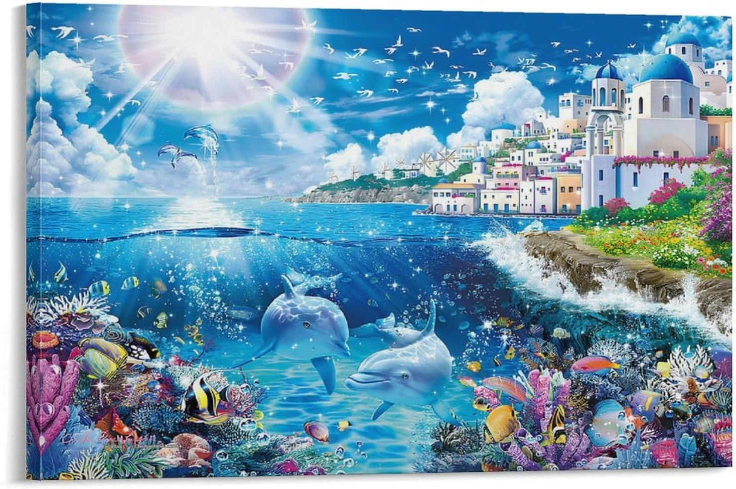 ラッセン ディズニー ポスター 額縁3色展開 「ミッキー ミニー