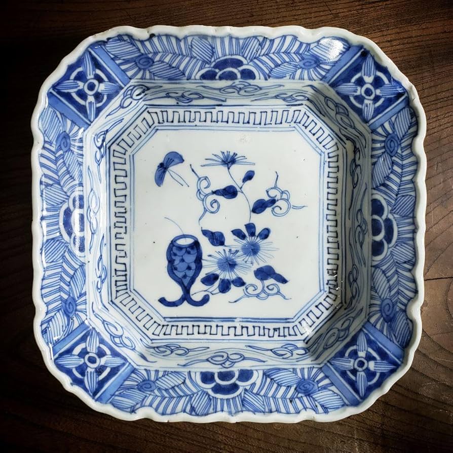古伊万里 染付 八角皿 【公式通販】