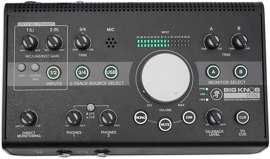 Amazon.com: Mackie Big Knob Series, 3x2 Studio Monitor Controller