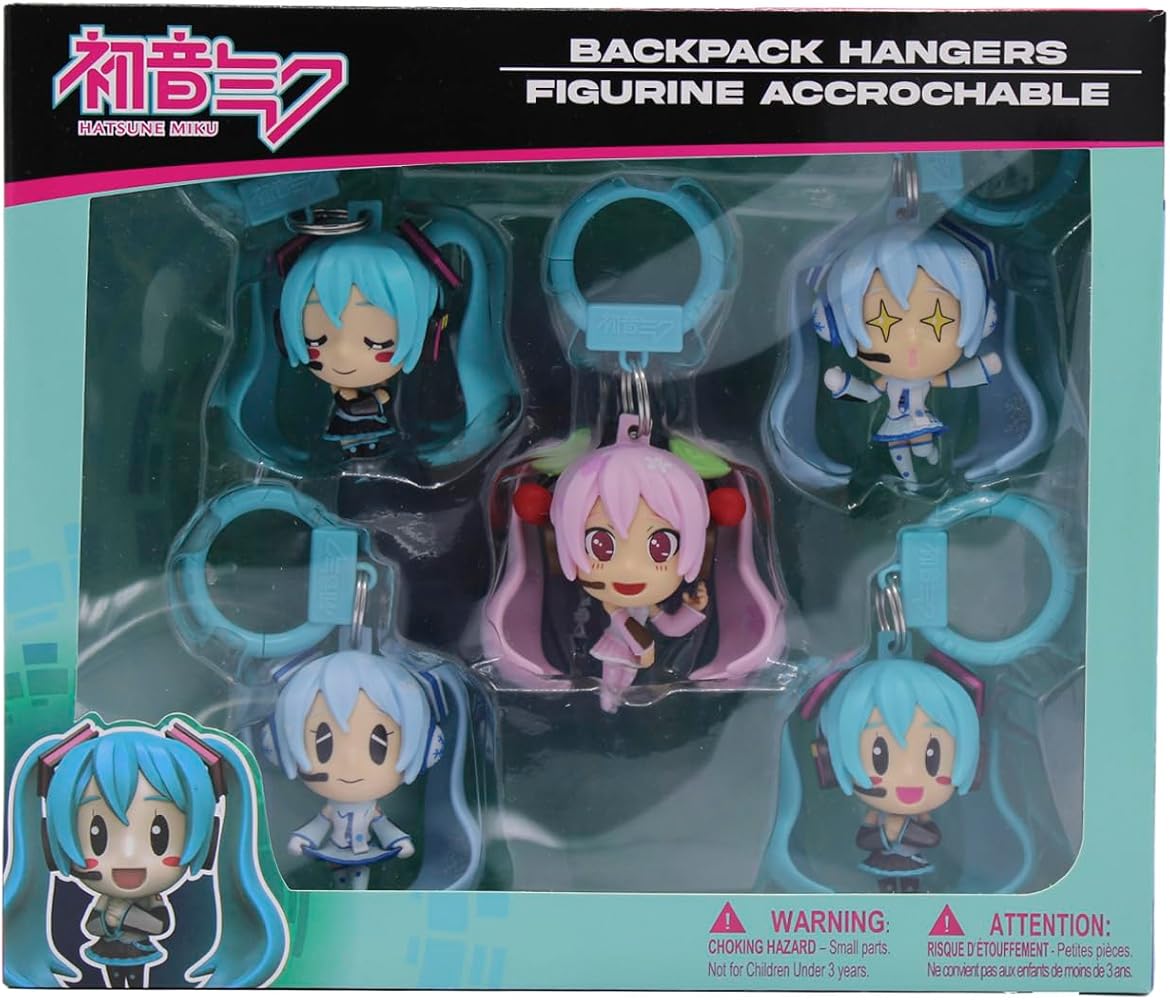 Amazon.com: Just Toys LLC Hatsune Miku Backpack Hangers – 5‑Pack