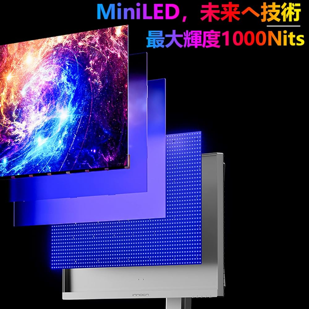 Amazon.co.jp: ミニLED 4Kモニター INNOCN M2U 4K 27インチ HDR1000