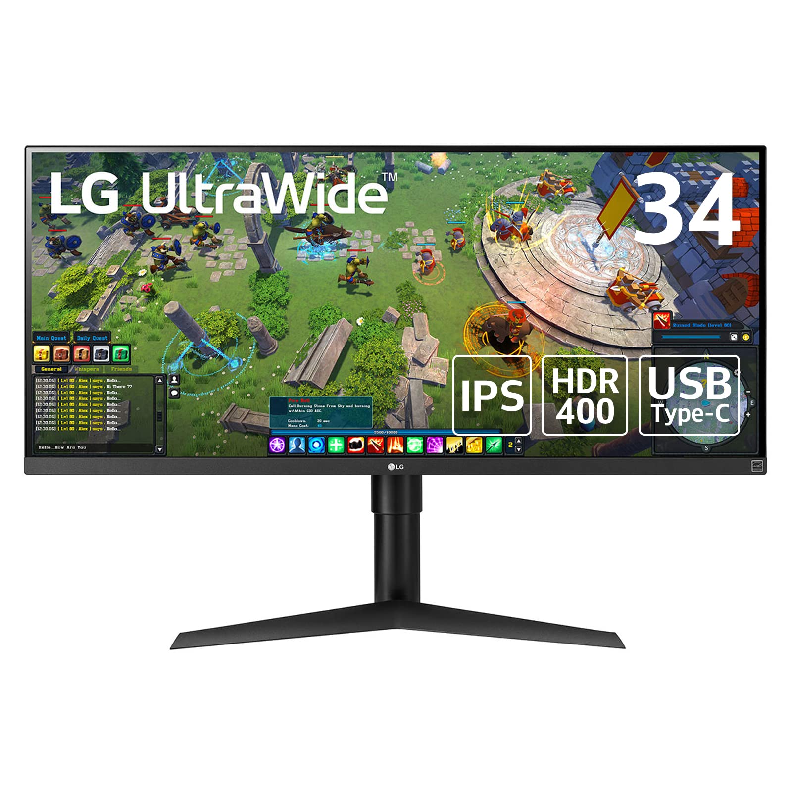 LG 34インチ 曲面型非光沢ウルトラワイドモニター 2024 34WP65C-B LG