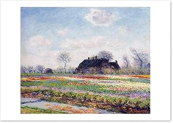 Amazon.co.jp: クロード モネ ポスター サッセンハイムのチューリップ