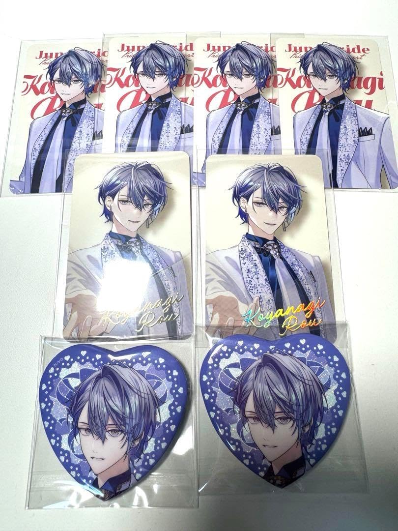 小柳ロウ June Brideにじさんじ ハート型 缶バッジ 2個 特典カード付