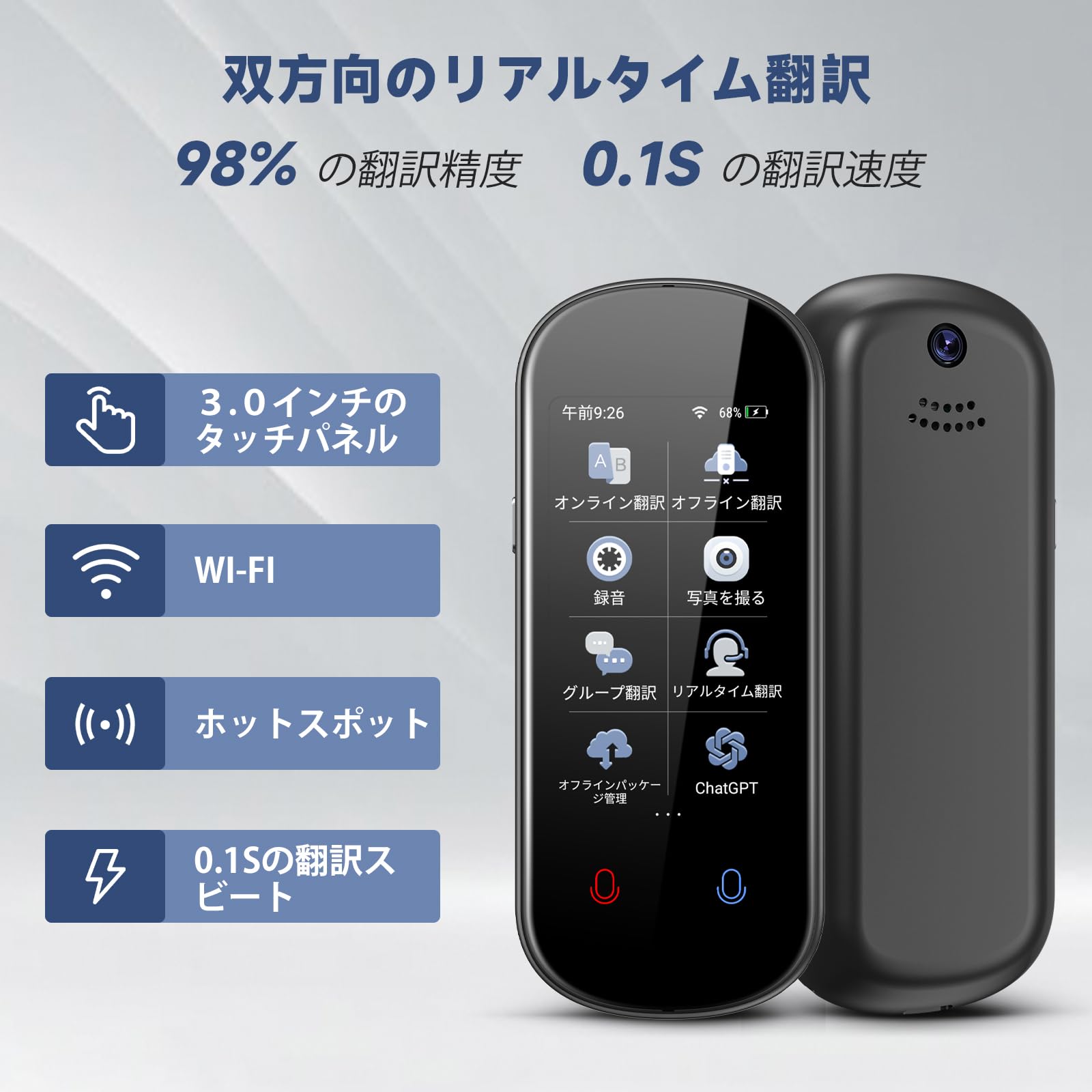 新品未使用】どこでも翻訳機 ITB2W Amazon | どこでも翻訳機 Talkle