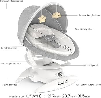 Amazon.com : 3-in-1 Baby Swing for Infants with Motion Detection