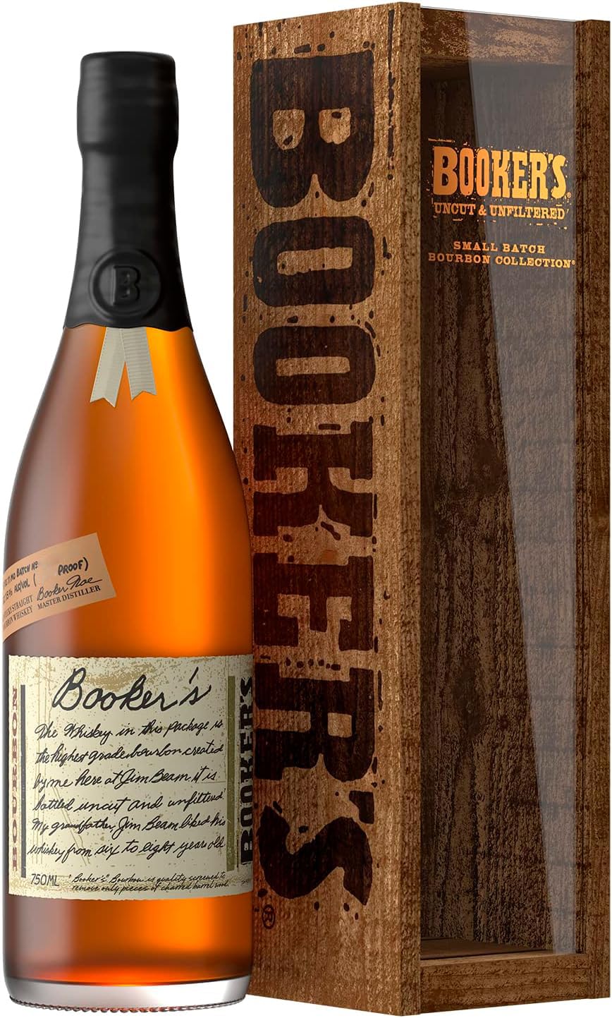 Amazon.co.jp: Bourbon Whiskey Bookers Whiskey America, 25.5 fl oz
