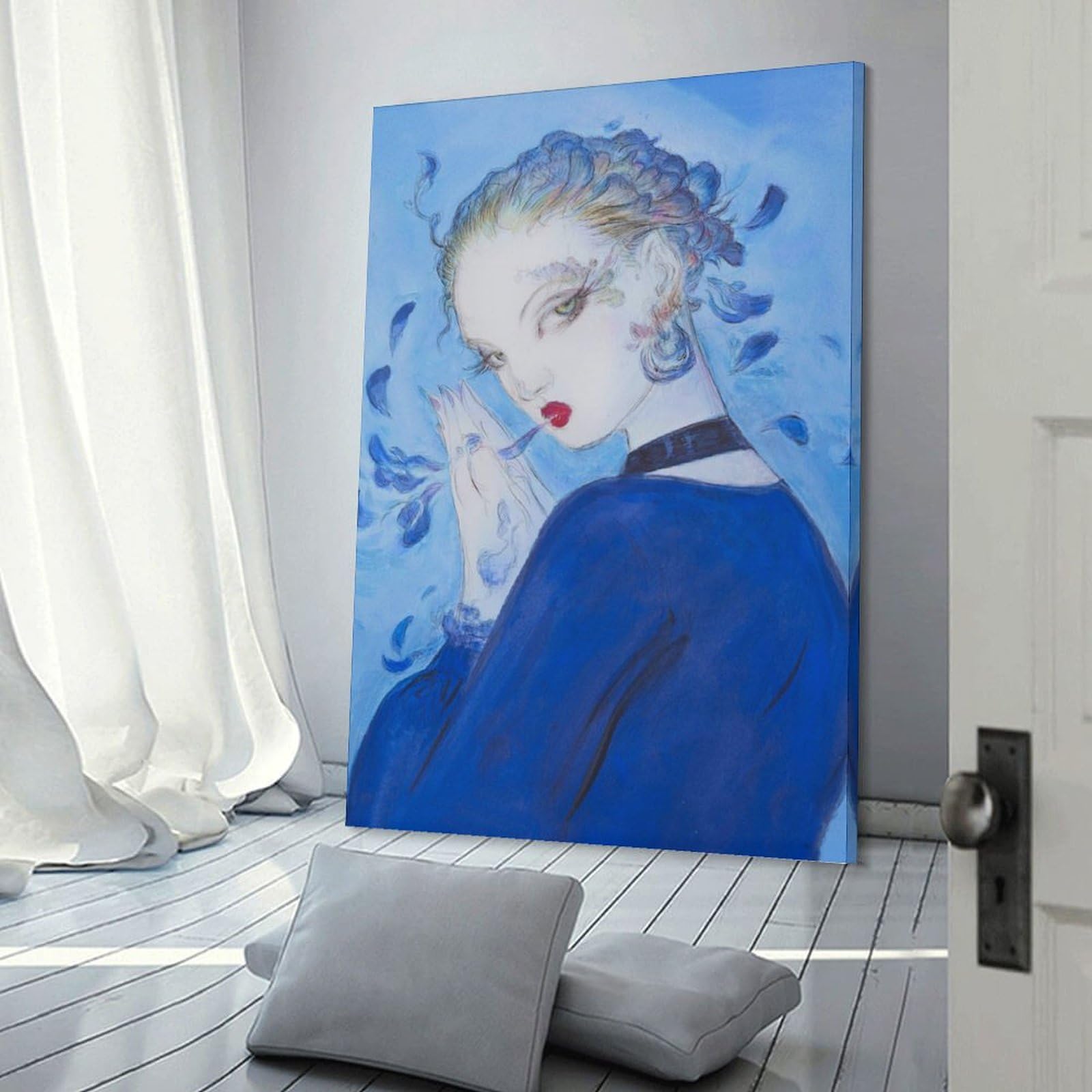 天野喜孝 白い炎 ファンタジーグラフィックアート 大判 天野喜孝 白い