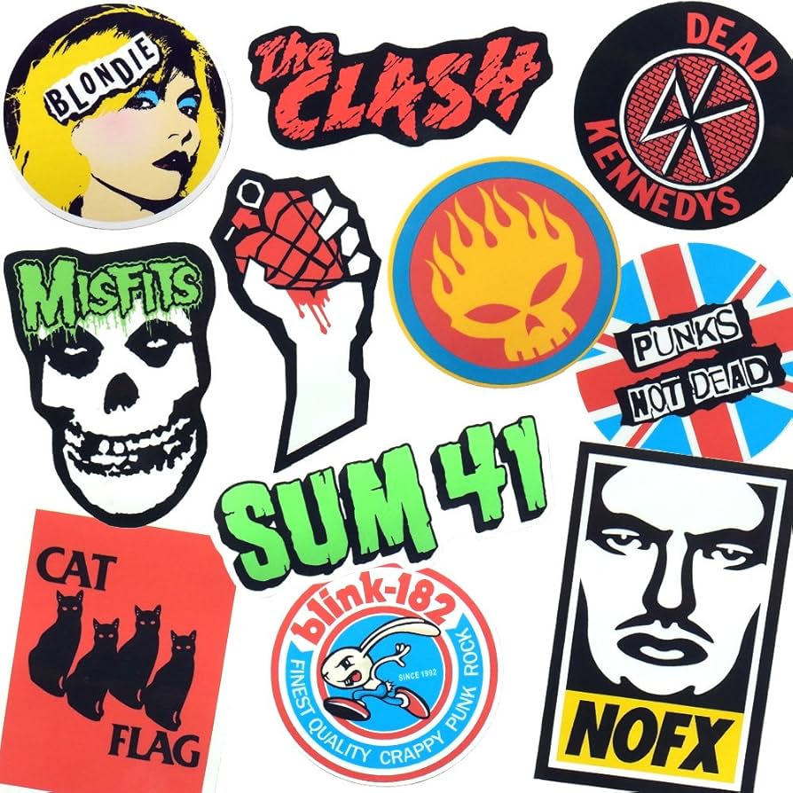 Amazon.co.jp: 洋楽 パンク/ハードコア ロックバンド ステッカー 11枚