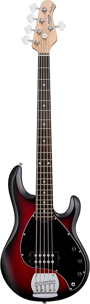 Amazon | Sterling By Musicman SUB STINGRAY RAY5 RUBY RED BURST