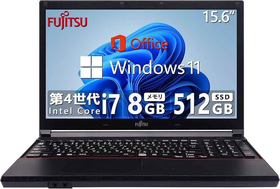 最新Windows11+office 大容量HDD750GB 富士通 AH54/D 高性能 第二世代