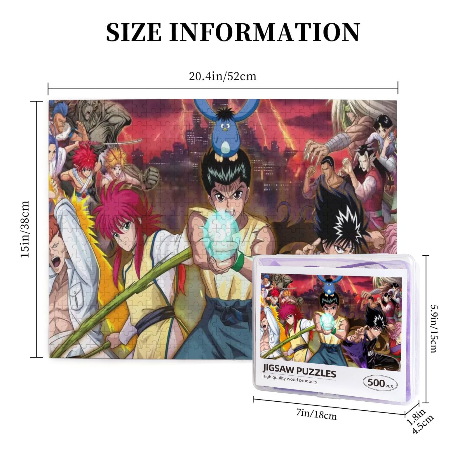 幽☆遊☆白書 ジグソーパズル500pcs. : 幽遊白書 パズル