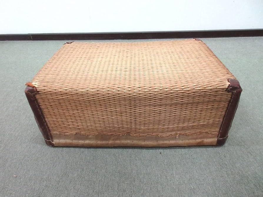 Amazon.co.jp: 昭和レトロ行李こおり柳行李アンティーク古民具収納衣装