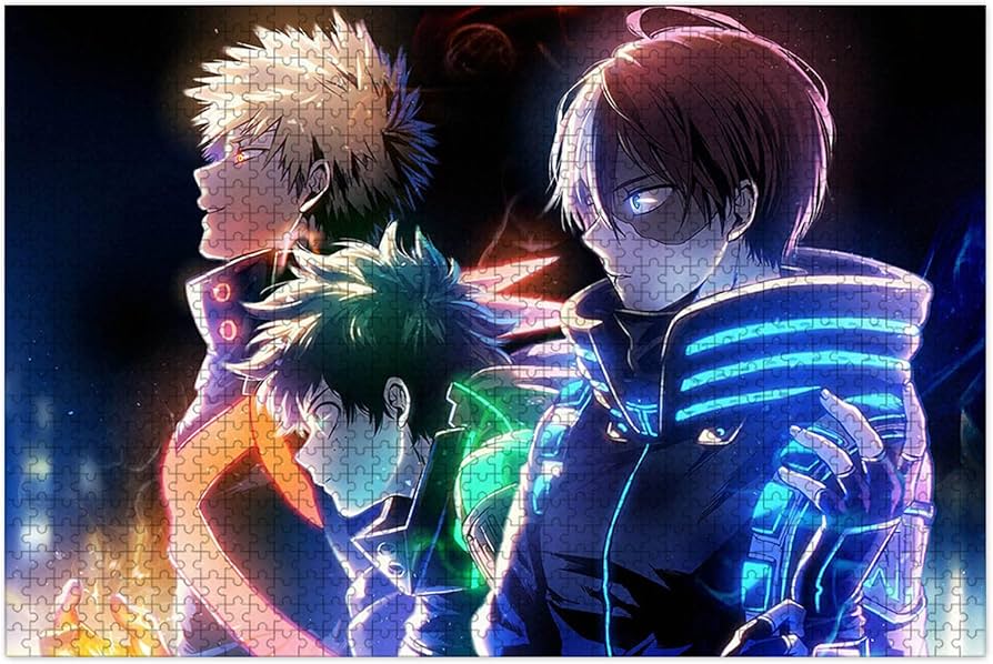 Amazon.co.jp: ヒロアカ パズル 1000ピースオールマイト 爆豪勝己 轟焦