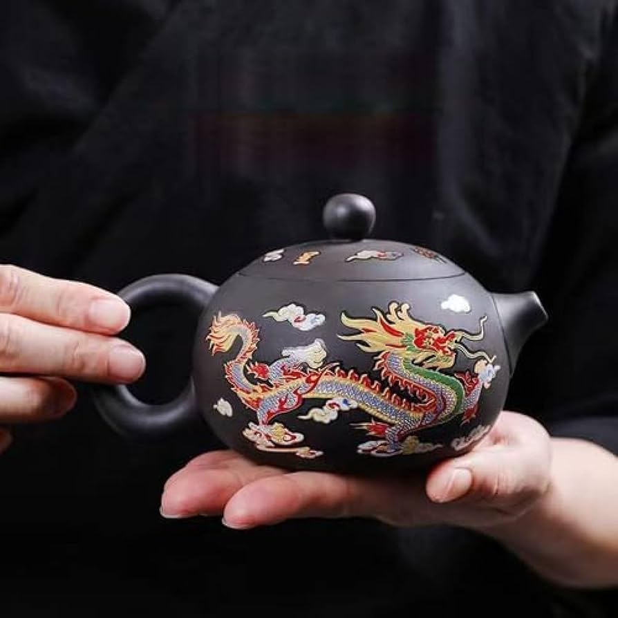 Amazon | ティーセット 中国の紫色の土鍋 水道は熱くなると熱い急須に