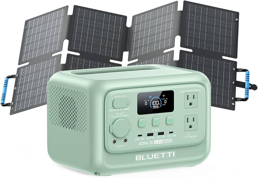 Amazon.co.jp: BLUETTI AORA 30 V2 ポータブル電源 と 60W ソーラー