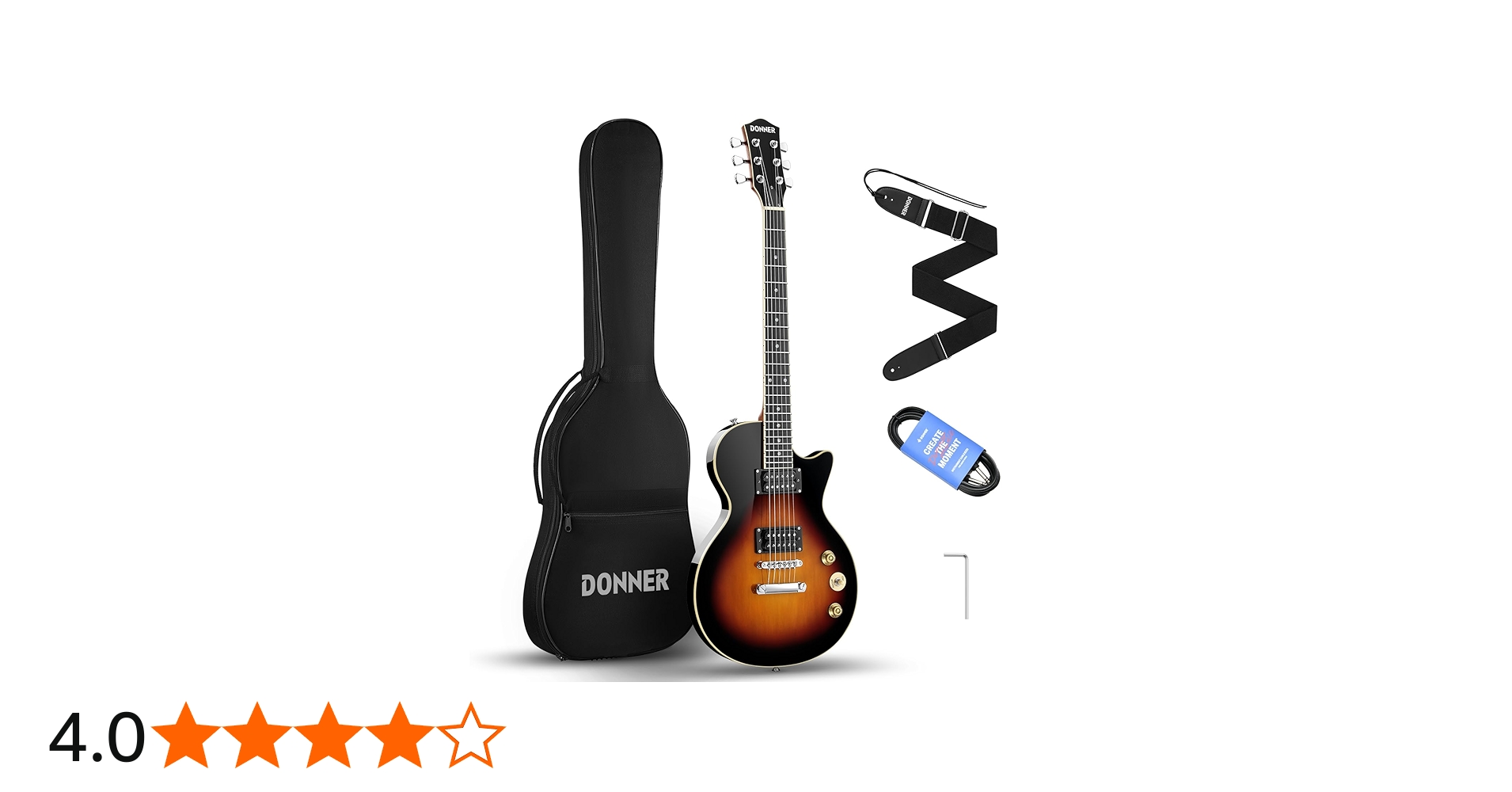 Amazon | Donner エレキギター 初心者セット LPタイプ 39インチ フル