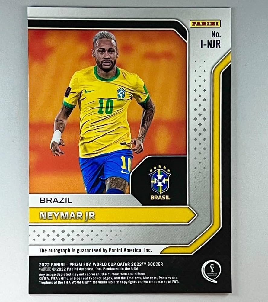限定直筆サイン!】ネイマール ワールドカップ ブラジル代表 パリ Panini
