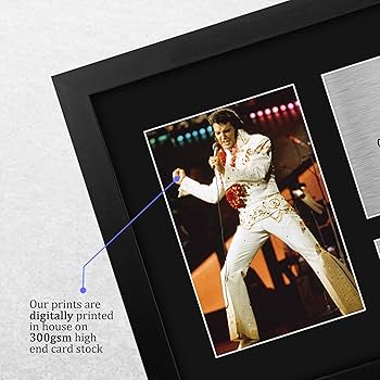 Amazon.com: HWC Trading Elvis Presley Gifts USL Framed Printed